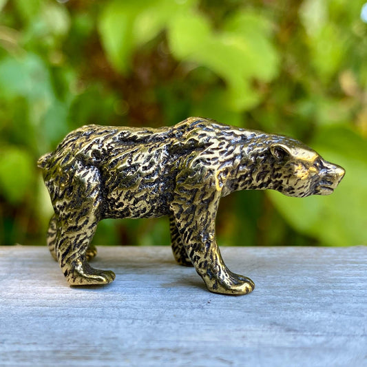 Solid Brass Bear – Symbol of Strength, Protection & Inner Power