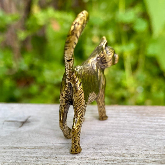 Solid Brass Cat – Symbol of Independence, Mystery & Intuition