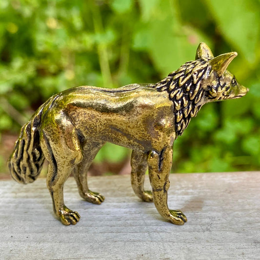 Solid Brass Fox – Symbol of Cleverness, Adaptability & Trickery