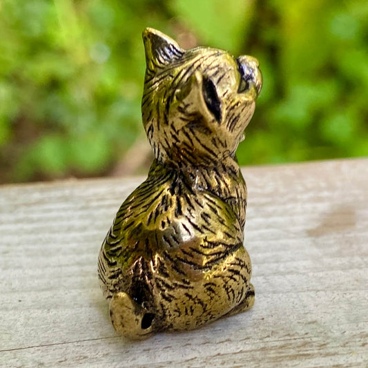 Solid Brass Cat – Symbol of Independence, Mystery & Intuition