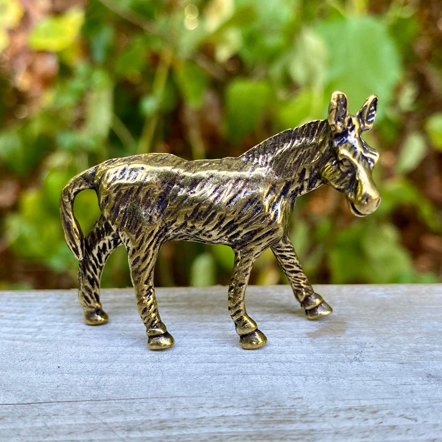 Solid Brass Donkey Figurine – Symbol of Perseverance & Humility