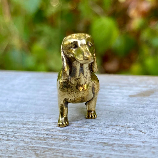 Solid Brass Dachshund Dog – Symbol of Courage, Loyalty & Tenacity