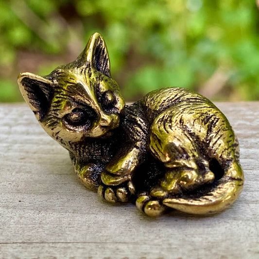 Solid Brass Cat – Symbol of Independence, Grace & Mystery