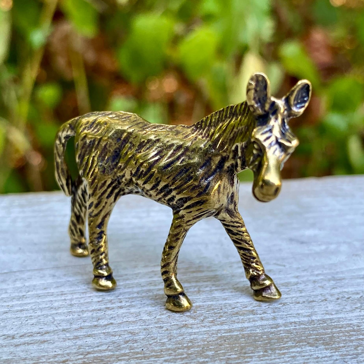 Solid Brass Donkey Figurine – Symbol of Perseverance & Humility