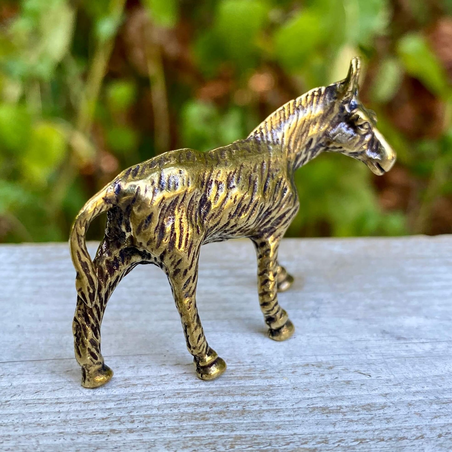 Solid Brass Donkey Figurine – Symbol of Perseverance & Humility
